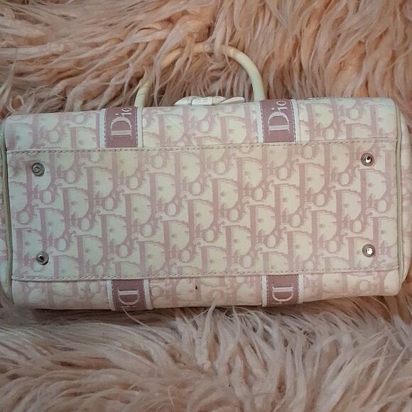 Christian Dior Trotter Y2K John Galliano Girlie White & Pink Small Satchel - Picture 7 of 14